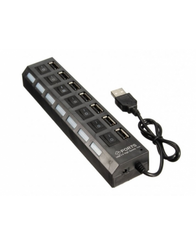 USB HUB на 7 порта с выключателями 2.0