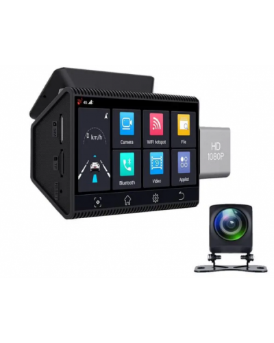 Відеореєстратор DVR K11 2камери ADAS 3" Full HD 4G GPS WiFi BT Android 8.1