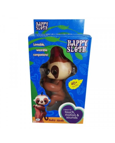 Інтерактивна мавпочка Happy Sloth Коричнева