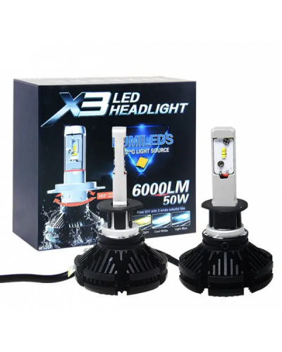 LED лампы для фар X3 H11 (50)