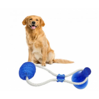 🟢 Интерактивная игрушка для собак SMT канат на присоске с мячом LK202209-60 (100)