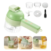 Электрическая овощерезка 4в1 FOOD CHOPPER мини слайсер 907-38 (50)