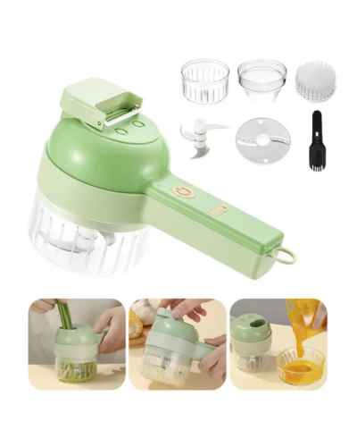 Електрична овочерізка 4в1 FOOD CHOPPER міні слайсер 907-38 (50)