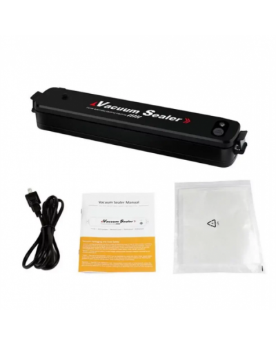 Вакуумний пакувальник харчових продуктів Vacuum sealer (чорний) 3966-1/4159-6 (40)