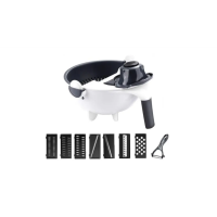 Терка-овощерезка ручная 9в1 Rotate Vegetable Slicer с контейнером и дуршлагом 907-30 (36)