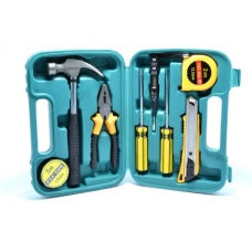 Набор инструментов для дома или гаража (молоток, отвертки, пассатижи, рулетка, нож) в кейсе 9 в1 YL-8009A 907-35 (24)