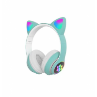 Навушники CAT з котячими вушками STN-28 Bluetooth (Рожевий, Синій, Бірюза)(60)