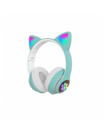 Наушники CAT с кошачьими ушками STN-28 Bluetooth (Розовый,Синий,Бирюза)(60)