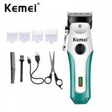 🟢 Машинка для стрижки волос,беспроводной электрический триммер для бороды и волос KEMEI KM-2621 (40)