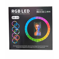 Лампа кільцева RGB 3D 33 (30)