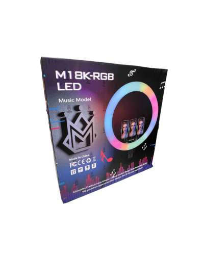 Лампа кольцевая YYKMJ18 RGB (20)