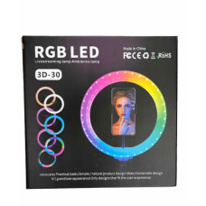 🟢 Лампа кільцева RGB 3D 30 (30)
