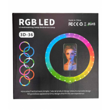 🟢 Лампа кольцевая RGB 3D 36 (20)