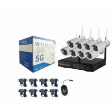 🟢 Набор камер видеонаблюдения 5G KIT WiFi 8CH