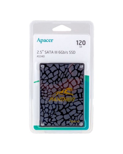 SSD Диск Apacer AS340 120GB 2.5" 7mm SATAIII Standard (AP120GAS340G-1)