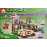 🟢 Конструктор My WORLD 410 деталей