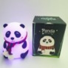 🟢 Силиконовый детский ночник Панда 7LED цветов аккумуляторный USB светильник игрушка 3D TOYS LAMP