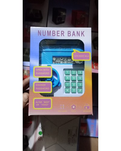 Копилка детский сейф с кодовым замком number bank (36)