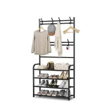 Универсальная вешалка для одежды new simple floor clothes rack size 60x29.5x151 см