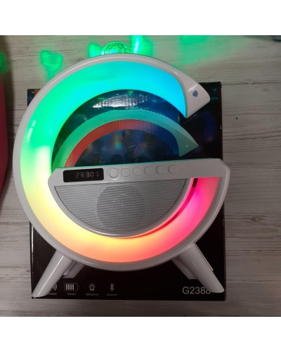 Настольная лампа, ночник RGB 3-in-1 HM-3130 Rainbow Light-Wireless Charger-Speaker с беспроводной зарядкой(24)