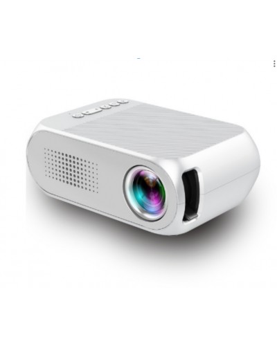 Портативний проєктор Projector LED UTM YG-320 Вбудований динамік Silver