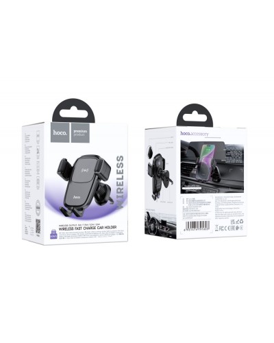 Автодержатель Hoco HW1 Pro Wireless 15W