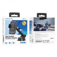 Автодержатель Borofone BH203 Blue Charm Wireless 15W