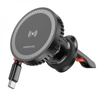 Автодержатель Borofone BH207 Mona Magnetic Wireless 15W