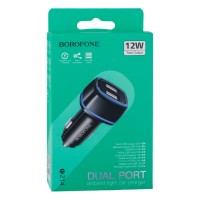 Авто Зарядний пристрій Borofone BZ14 2USB 2.4A