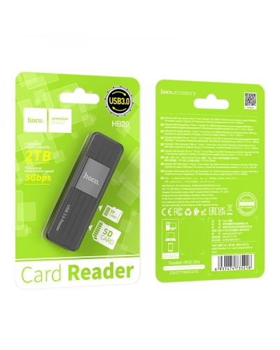 Card Reader Hoco HB20 Mindful 2-in-1 USB3.0