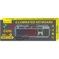 🟢 Игровая клавиатура с RGB подсветкой и поставкой для телефона AOASMODE L M-1000 USB (20)