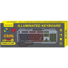 🟢 Игровая клавиатура с RGB подсветкой и поставкой для телефона AOASMODE L M-1000 USB (20)