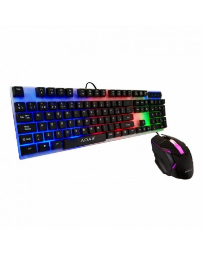 Проводная игровая клавиатура с подсветкой LED GAMING KEYBOARD + Мышь Linmony M-350