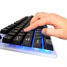 Дротова ігрова клавіатура з підсвіткою LED GAMING KEYBOARD + Миша Linmony M-350