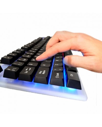 Дротова ігрова клавіатура з підсвіткою LED GAMING KEYBOARD + Миша Linmony M-350