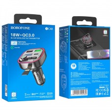 Модулятор Borofone BC48 Broad QC3.0 car BT FM transmitter