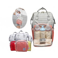 🟢 Сумка для мам, уличная сумка для мам и малышей, модная многофункциональная TRAVELING SHAR серый в полоску
