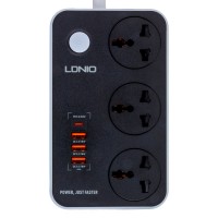 Мережевий Подовжувач LDNIO SC3412 3 ports/PD/3USB QC 3.0