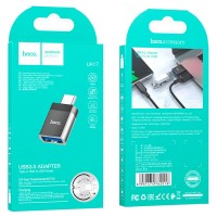 Перехідник Hoco UA17 Type-C male to USB female USB3.0