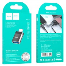 Перехідник Hoco UA17 Type-C male to USB female USB3.0