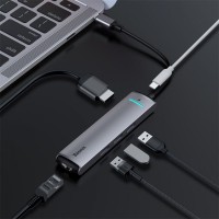 Hub Baseus PD to 3USB / HDMI 4K / LAN CAHUB-J