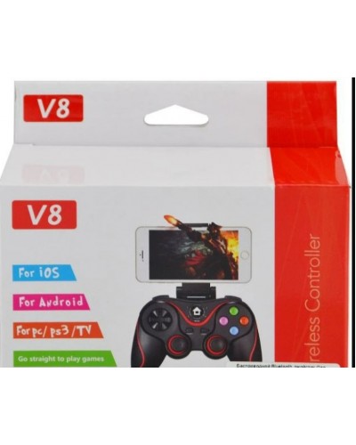 Бездротовий Bluetooth джойстик для смартфона iOS Android UKC Gen Game V8 Black/Red