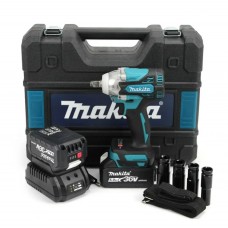 Гайковерт аккумуляторный безщеточный Makita DTW301 (36V, 5A) с набором инструмента, АКБ гайковерт макита