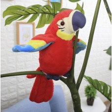🟢 Говорящий попугай повторюшка Синий Parrot Talking