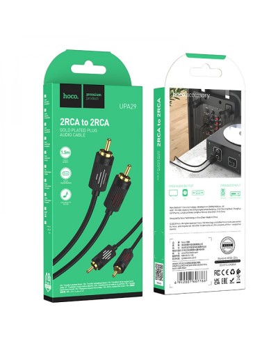 Aux Hoco UPA29 dual RCA to dual RCA 1.5m