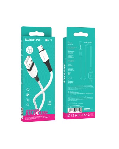 USB Borofone BX79 Silicone Type-C 3A