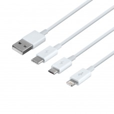 USB Baseus USB to Micro / Lightning / Type-C 3.5A 1.5m CAMLTYS