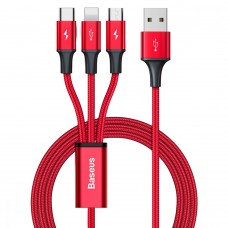 USB Baseus Rapid 3-in-1 USB to Micro / Lightning / Type-C 3.5A 1.2m CAJS0000