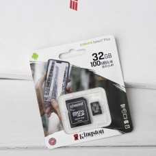 Карта Памяти Kingston Canvas Select Plus microSDHC (UHS-1) 32gb 10 Class & Adapter