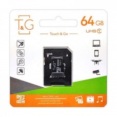 Карта Памяти T&G MicroSDXC 64gb UHS-1 10 Class & Adapter